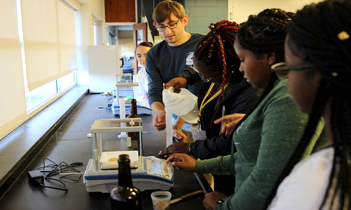 Project Upward Bound students explore sciences at OU under auspices of NSF grant 
