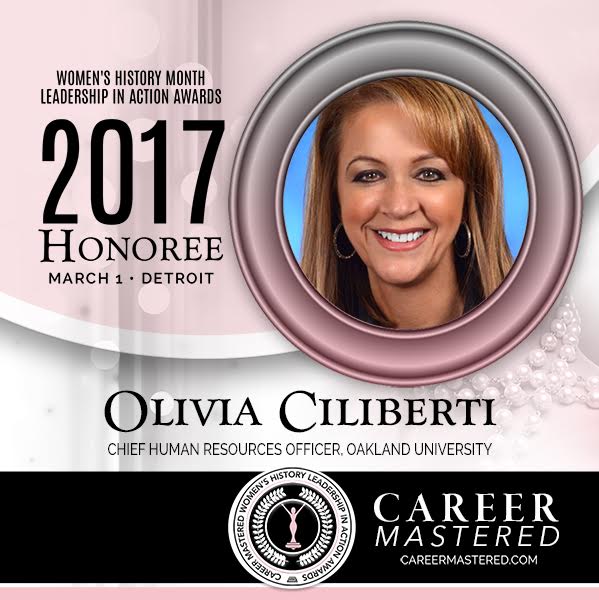 Olivia Ciliberti honored by Career Mastered