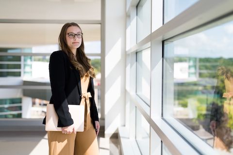 Bailey Kehrig, MBA '19, posing for a photo.