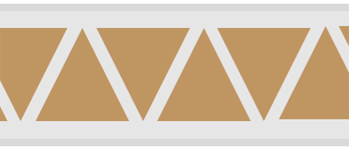 A graphic image of a row of triangles that alternate between pointing up and pointing down.
