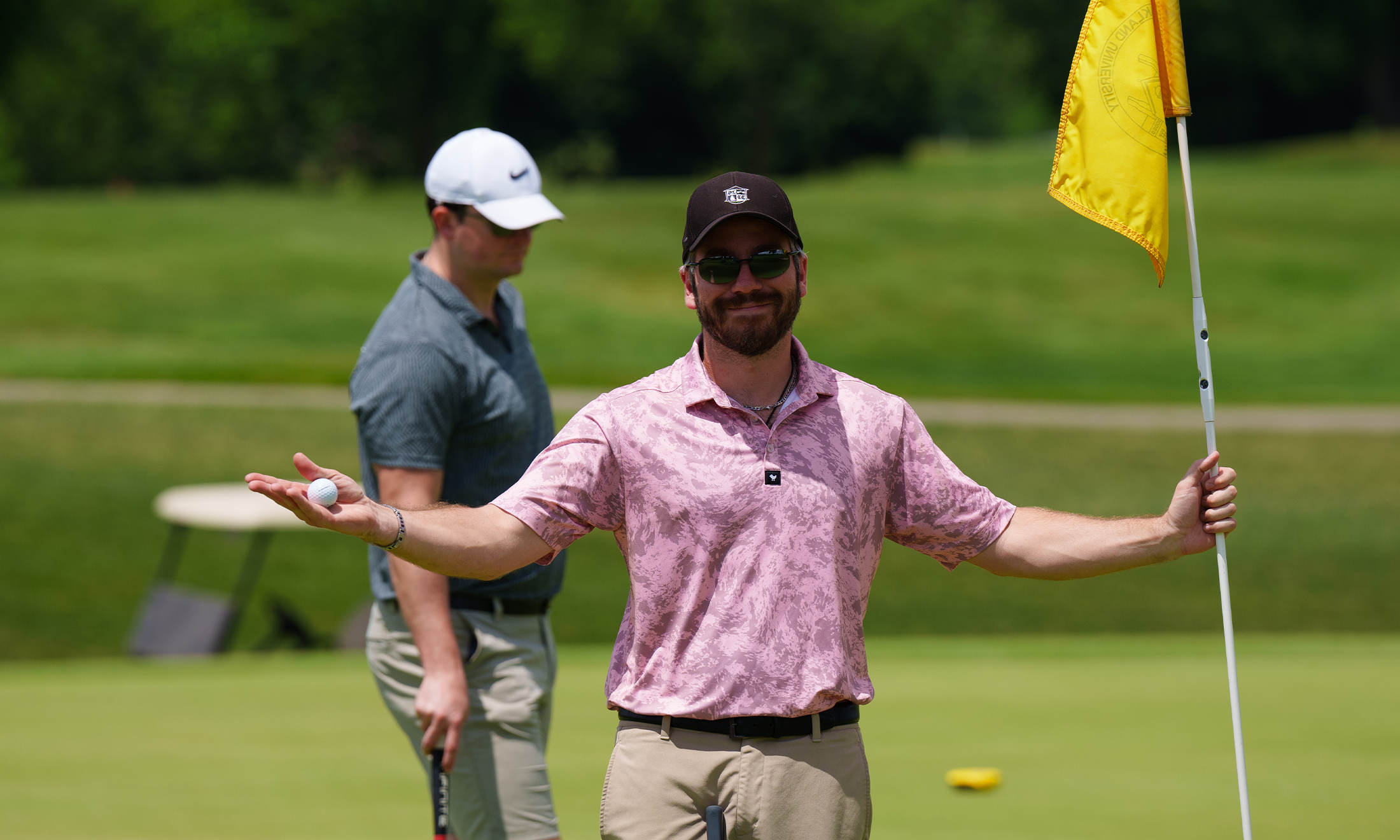 An image of a golfer during the event