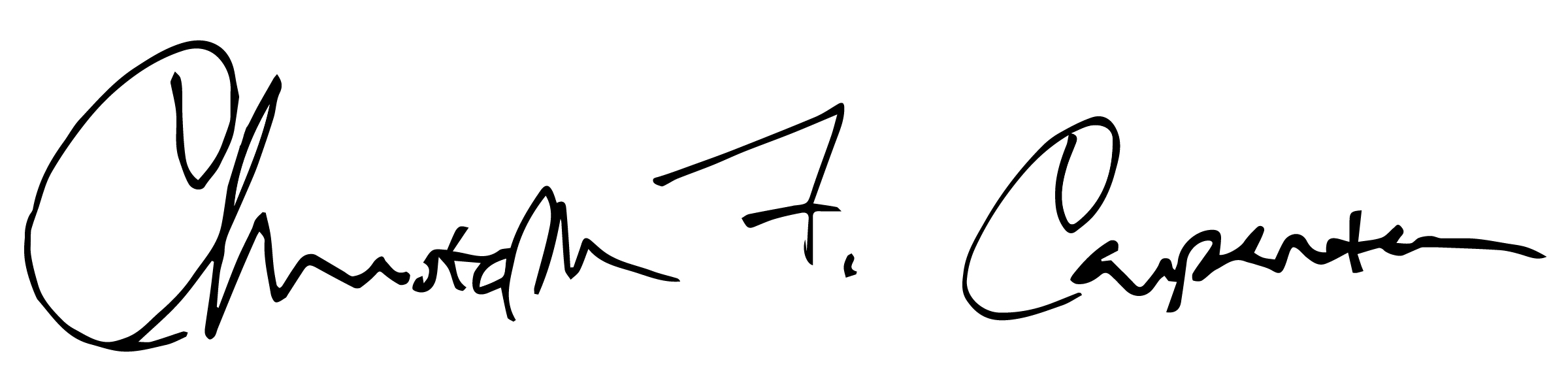 An image of Chris Carpenter's signature