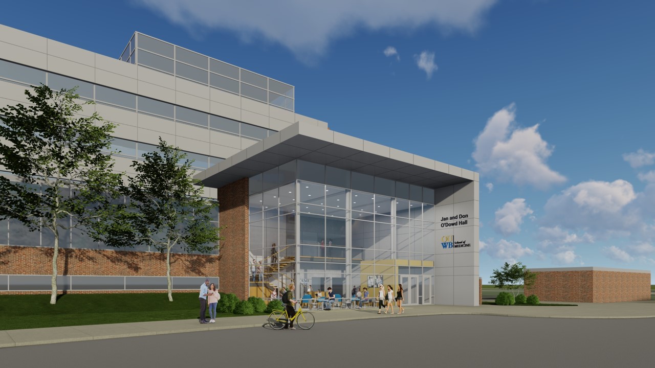 An image of an artist rendering of the new entrance