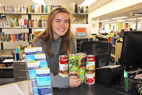 Food for Fines at Kresge Library
