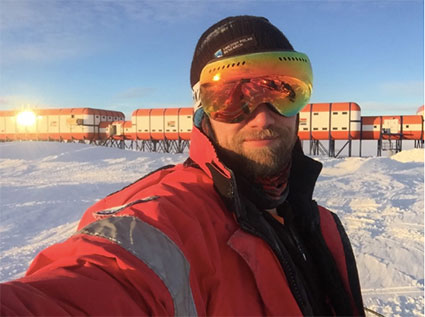 Will Jelbert in Antarctica