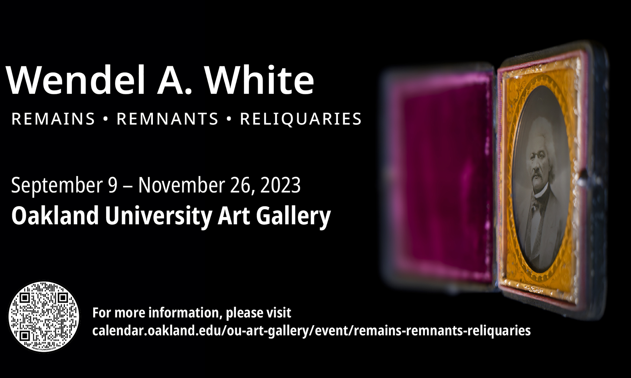 Wendel A. White: Remains • Remnants • Reliquaries exhibition