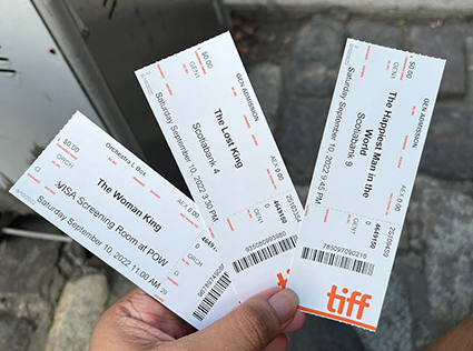 Toronto Film Festival Tickets