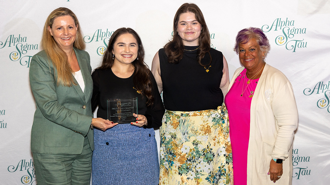 Alpha Sigma Tau Chapter at Oakland University honored with two national awards