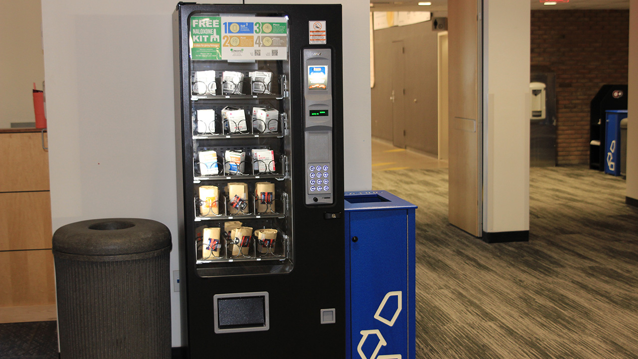 Narcan vending machine at OU