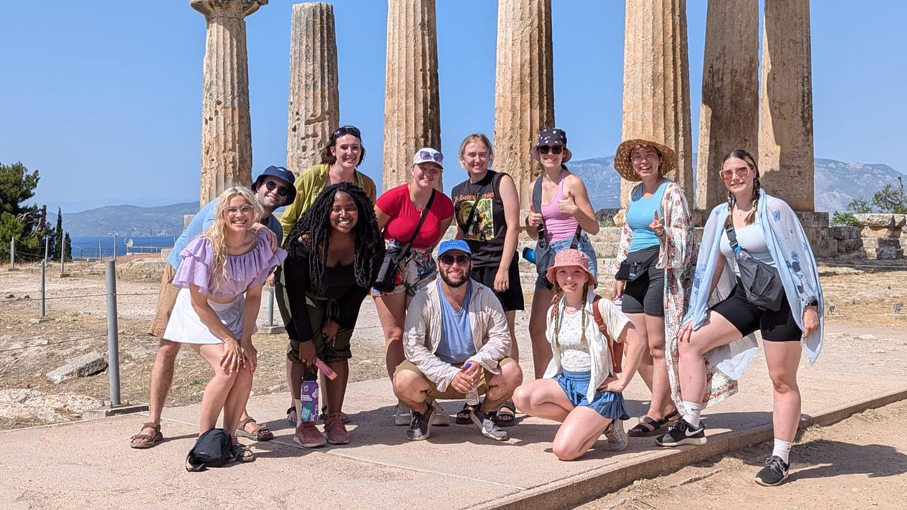 OU students explore Greek culture, history and impact on theatre during study abroad trip