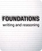 FOUNDATIONS - writing and reasoning 