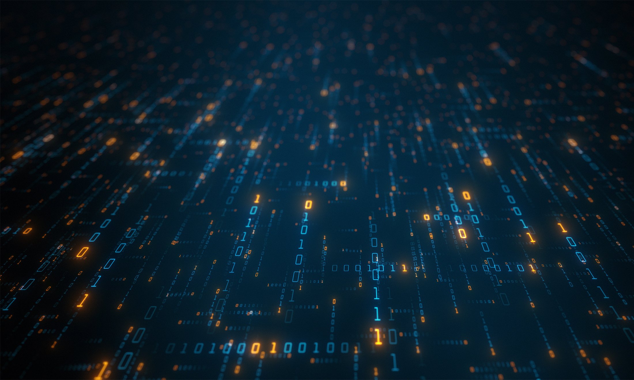 Decorative binary code