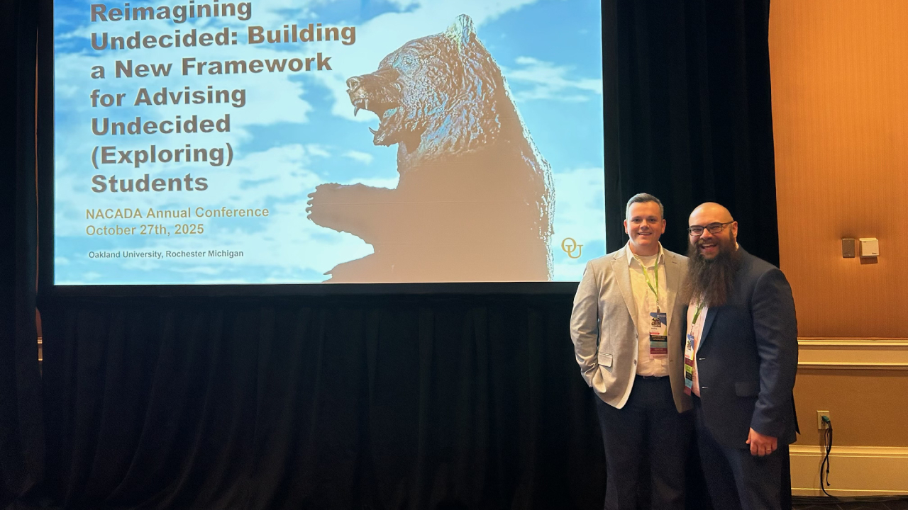 Zach Barclay and Jamie Franklin at NACADA Conference