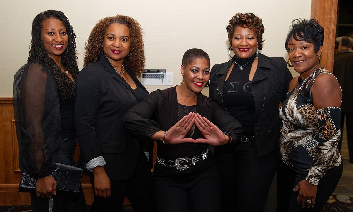 Five members of the Black Alumni Chapter