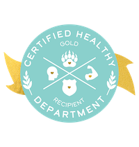 Healthy Department Award Decal Gold