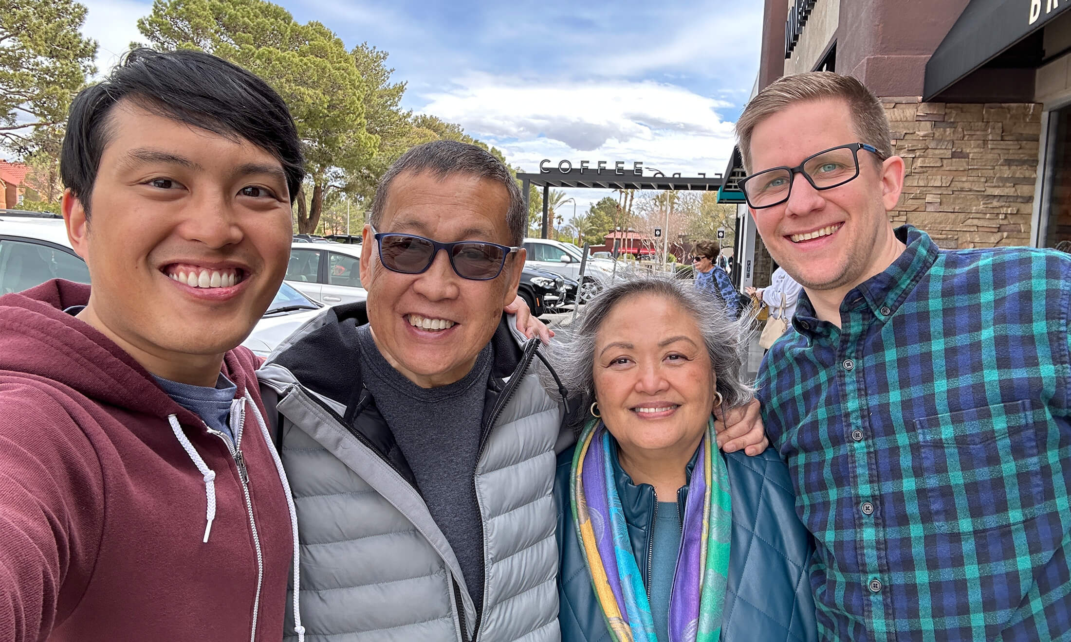 The Cervantes family with Trent Jackman