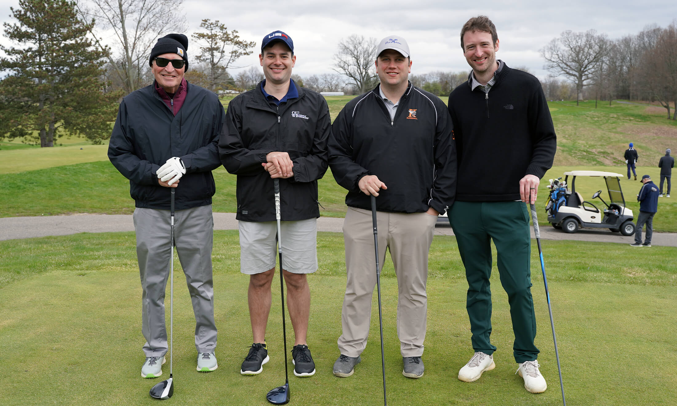 A group of golfers at OUWB's first golf outing