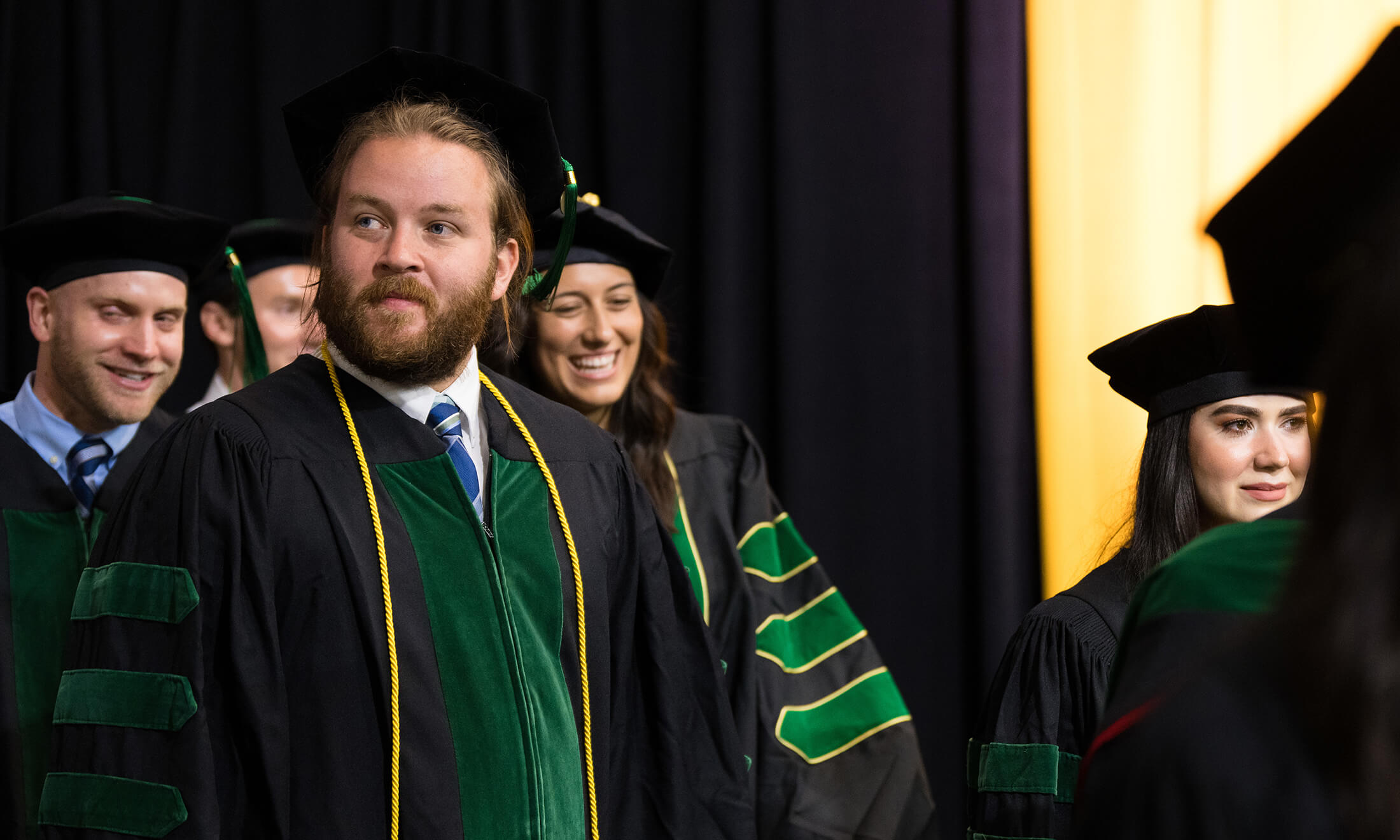 Blumline at commencement.