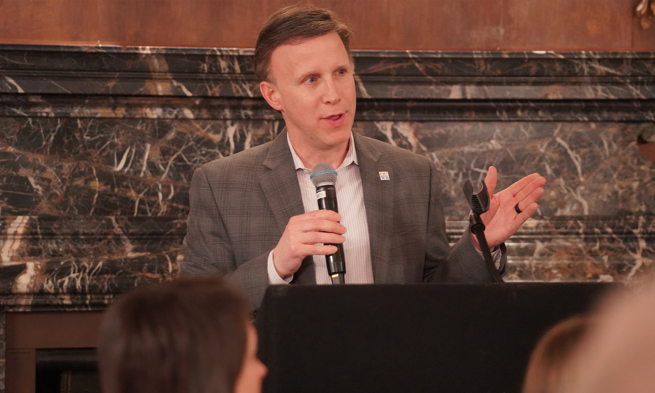 Dr. Carpenter speaks during the PRISM dinner