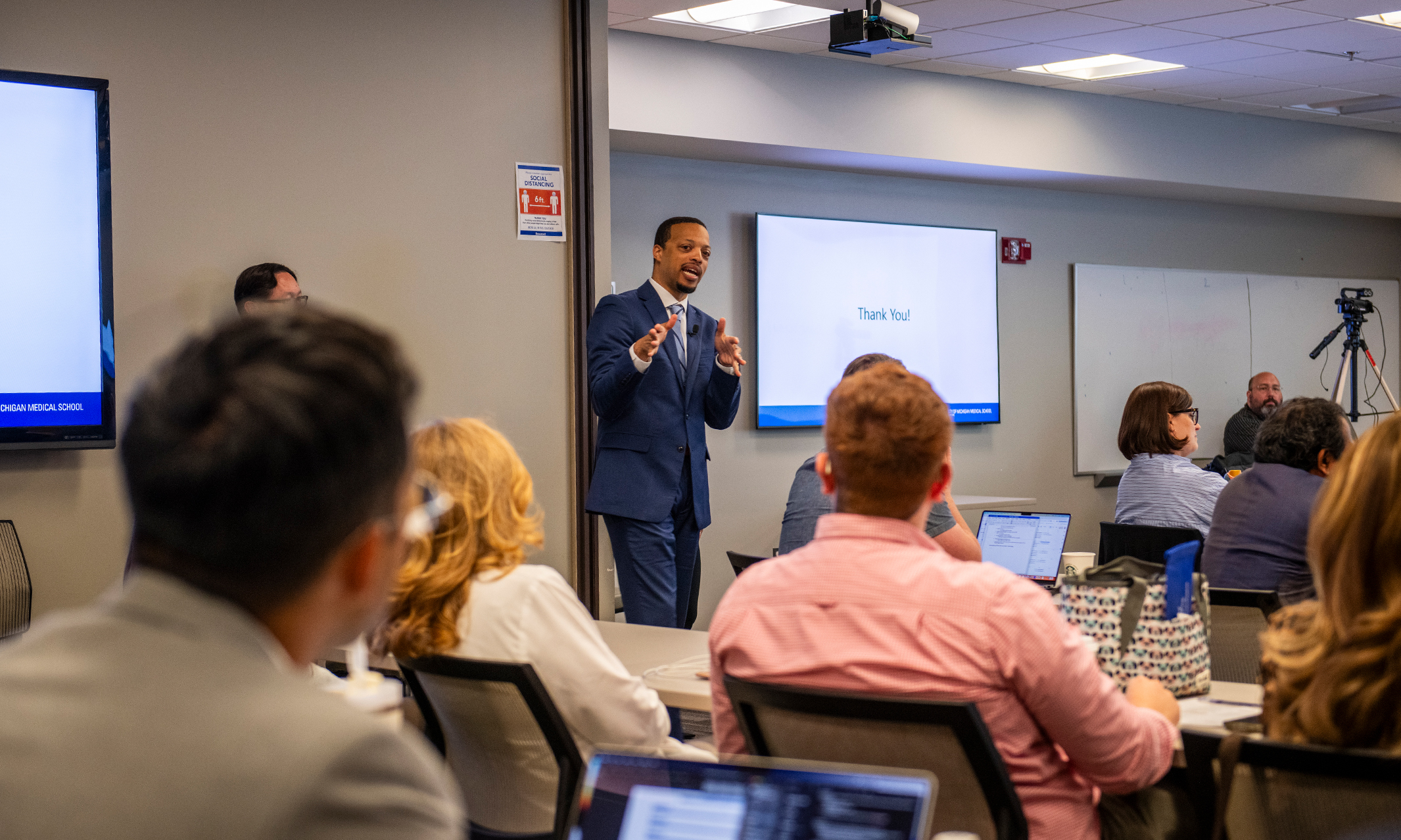 An image of Cornelius James leading a session for OUWB