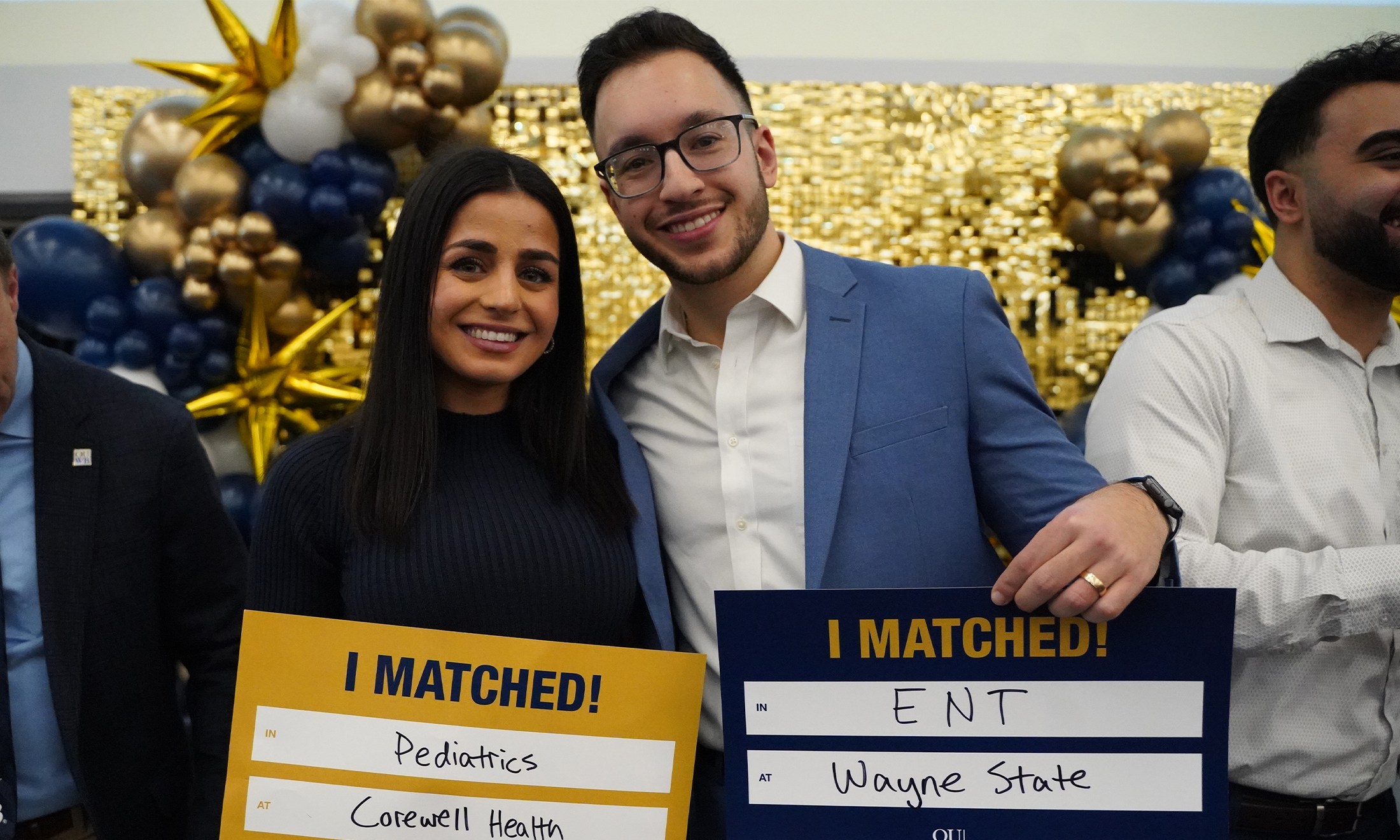 Haddad and Dimock on match day