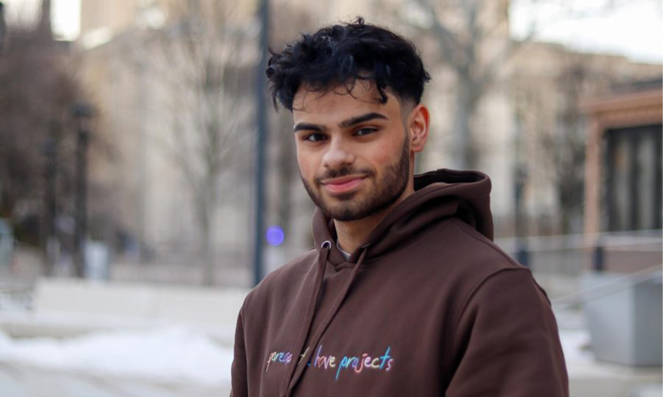 Emaad Khan poses for a picture