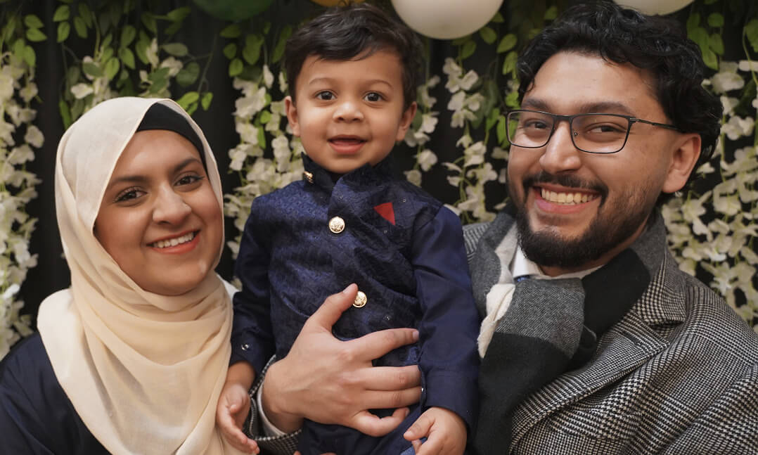 Nabeeha Shakil-Ahmad and her family