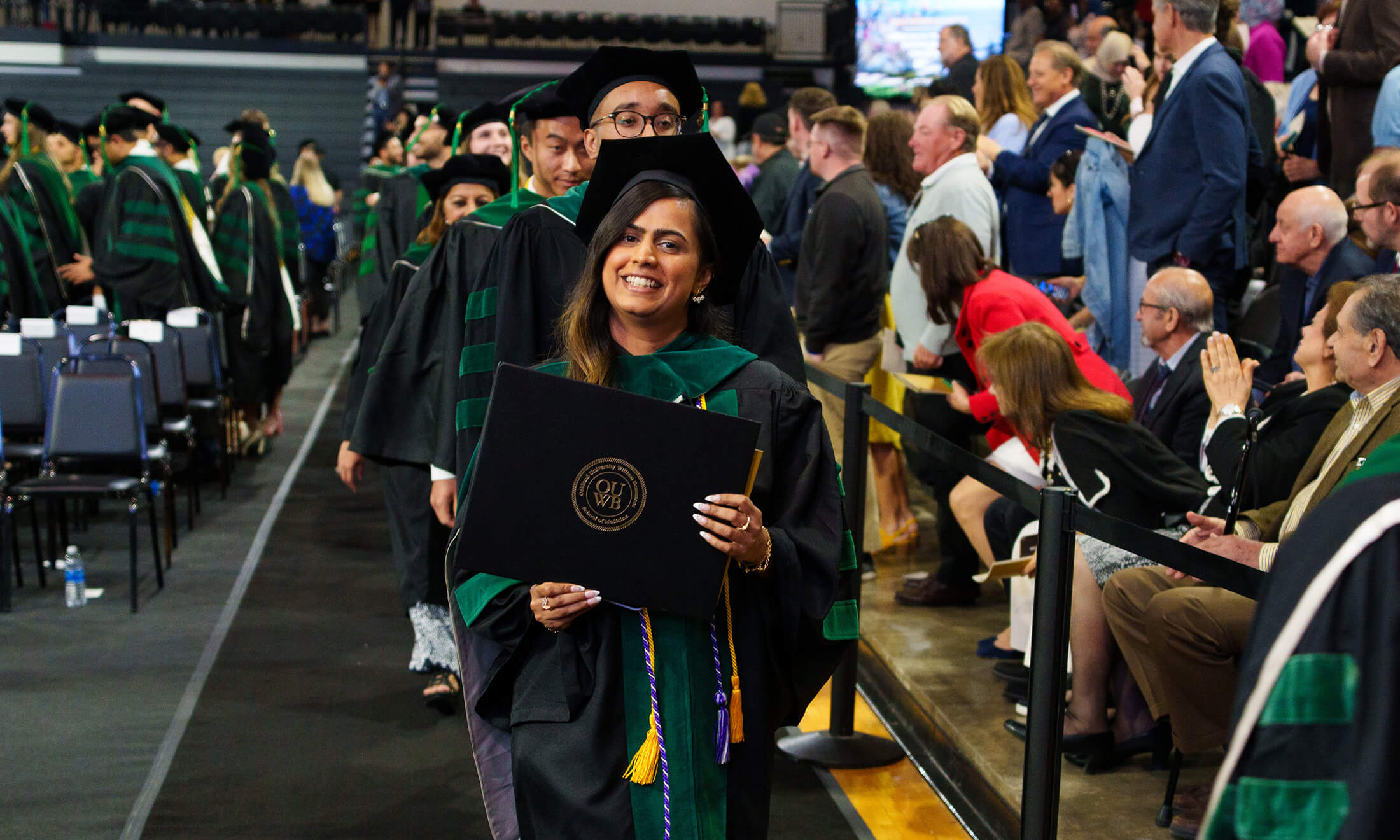 Divyani Patel in cap and gown