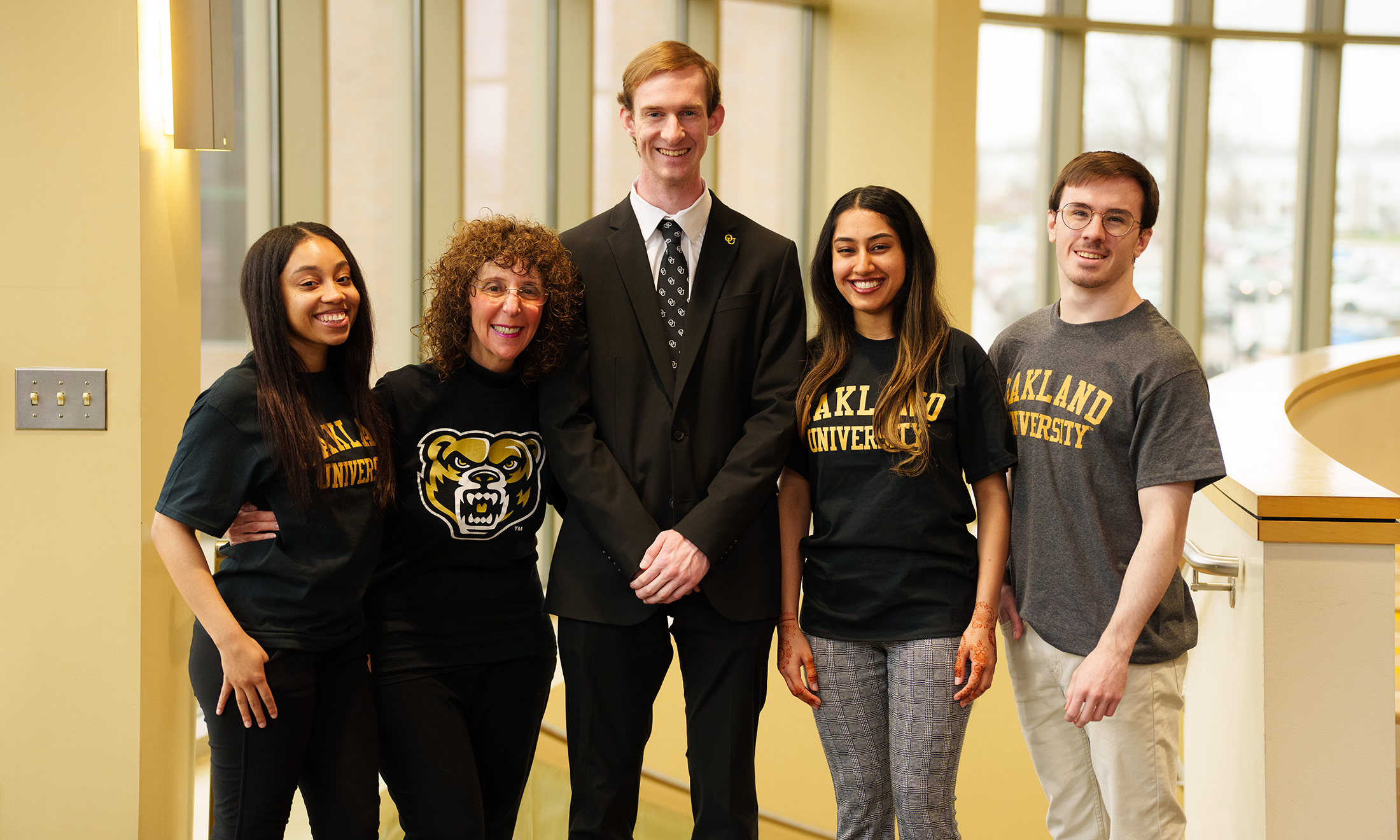 President Pescovitz and award recipients