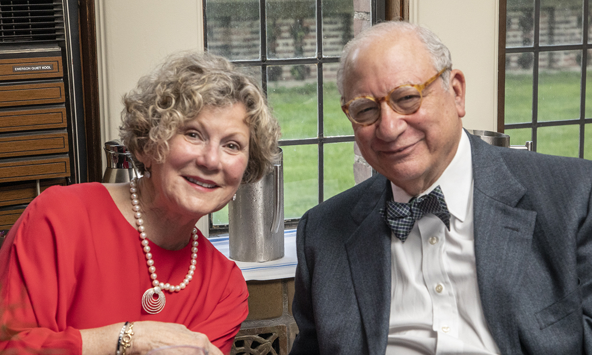 A man and a woman posing.