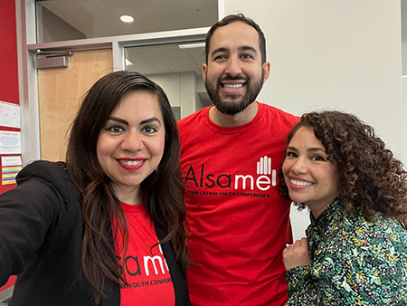 Dr. Vanessa Reynolds, Salvador Lopez and Dr. Aura Cazares