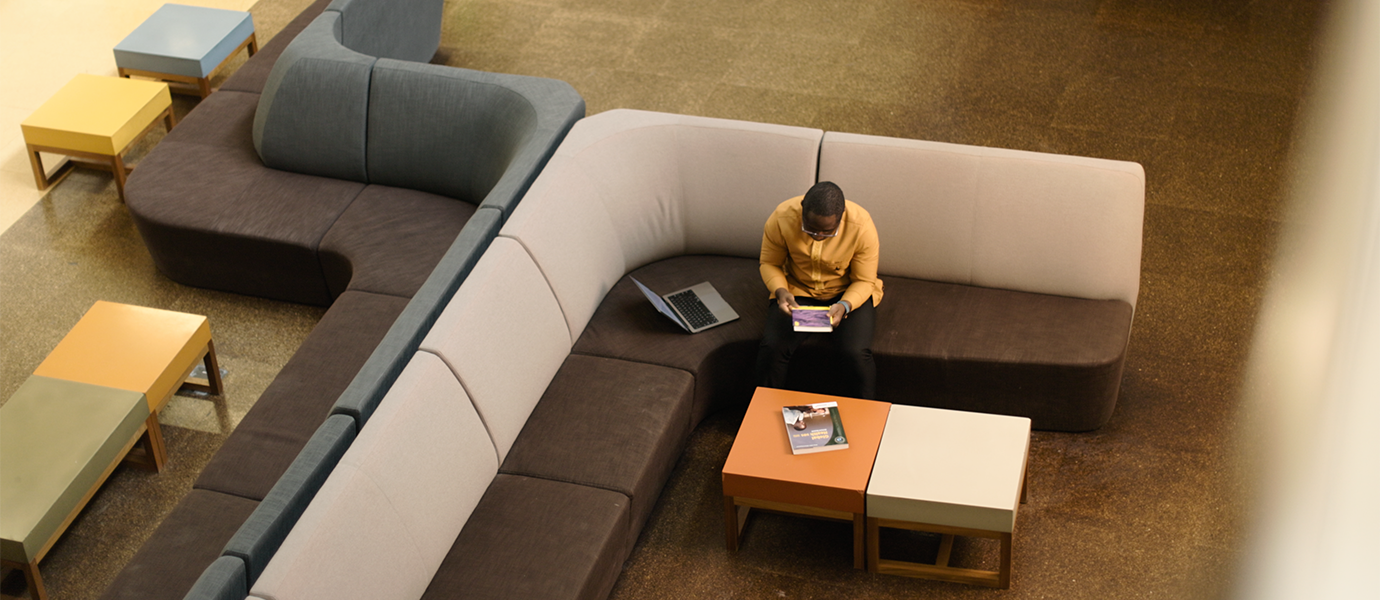 man working on computer