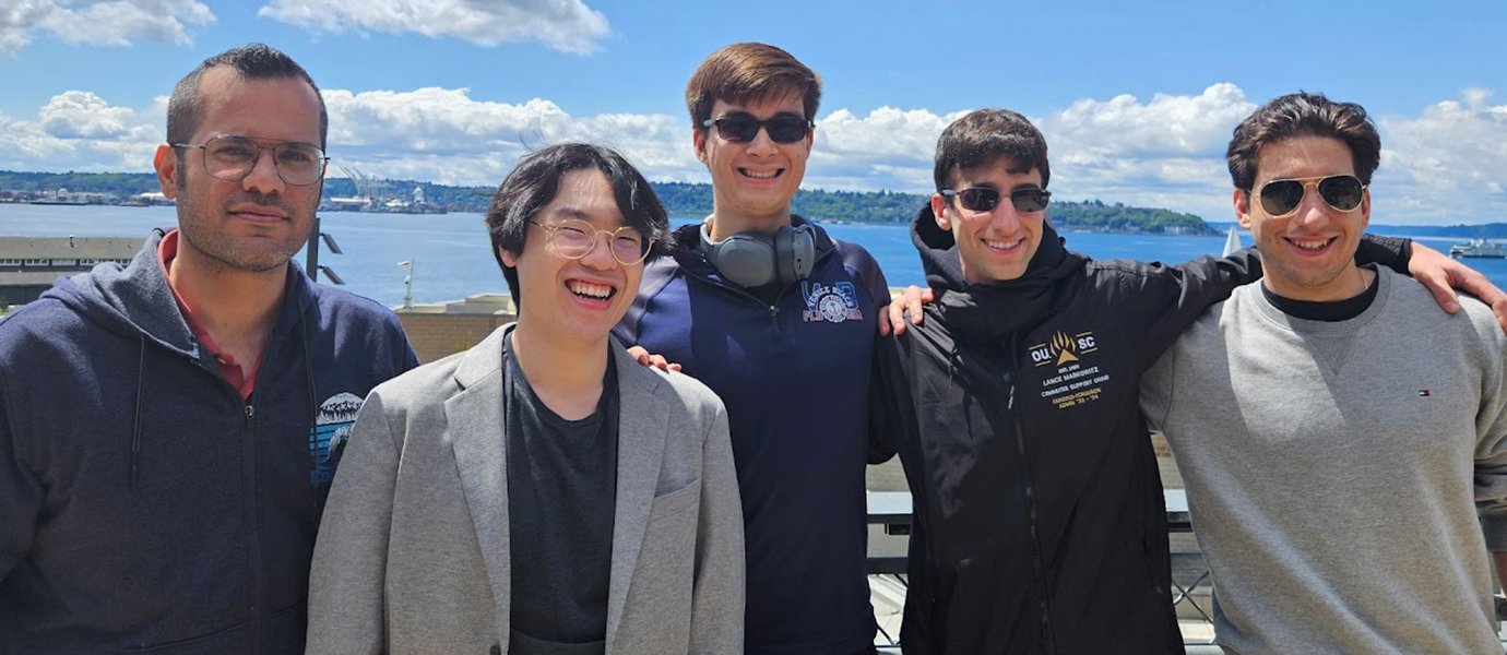 Students standing together