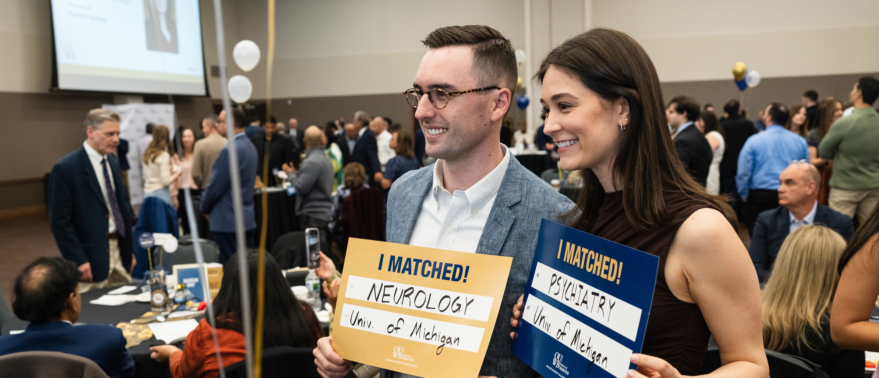 An image of students on match day