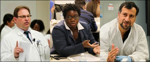 An image of three faculty members