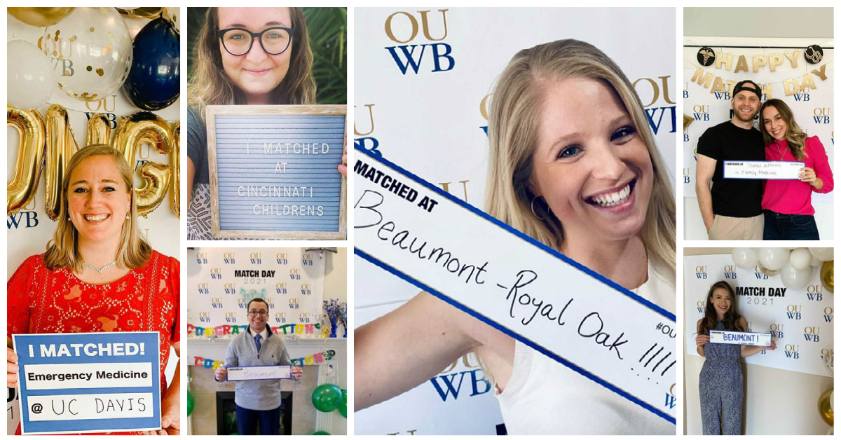 An image showing students celebrating Match Day