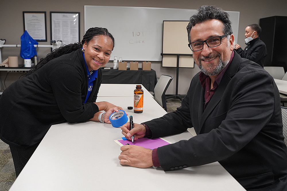 An image of OUWB community members smiling