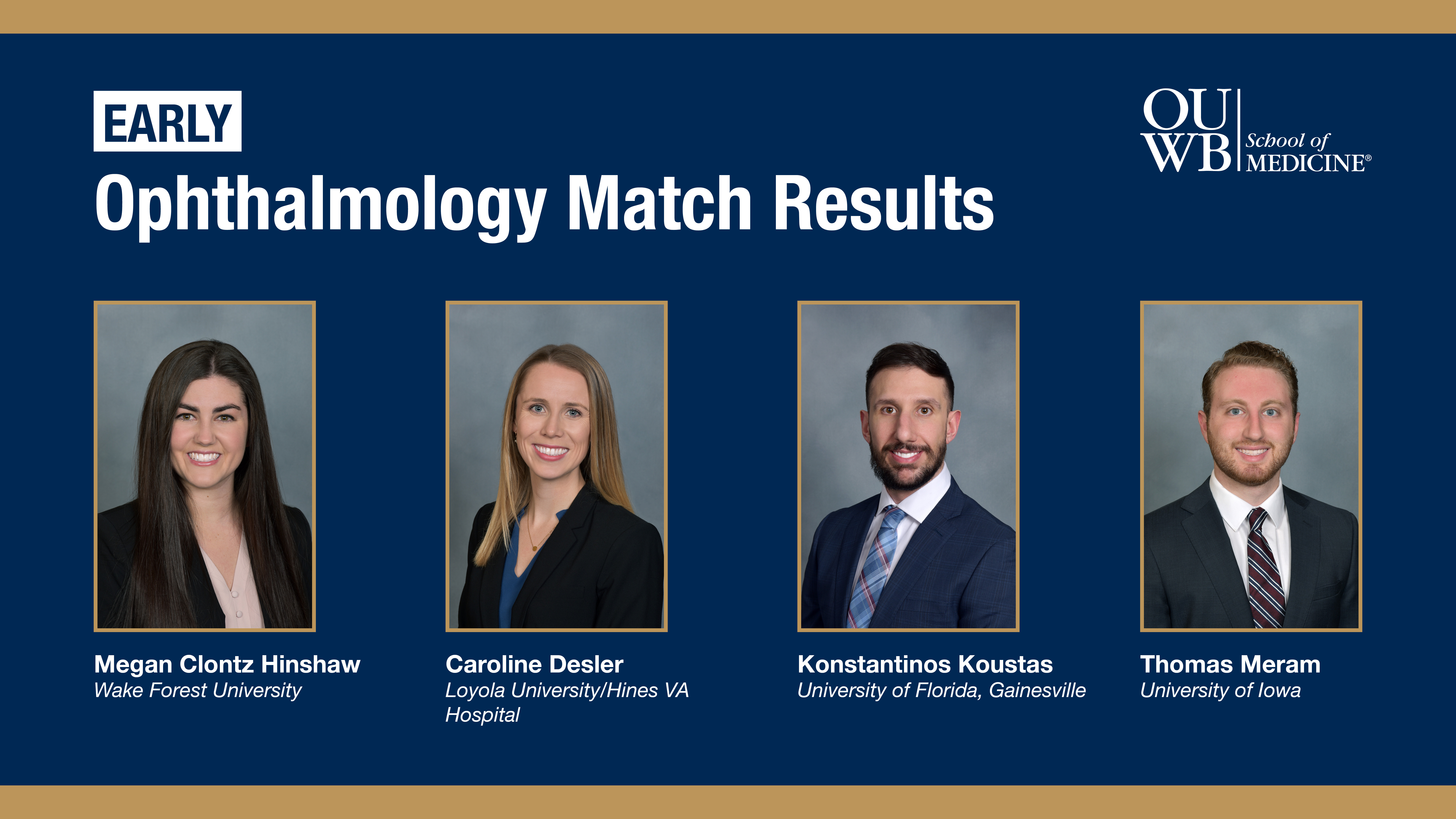 An image of students who matched early