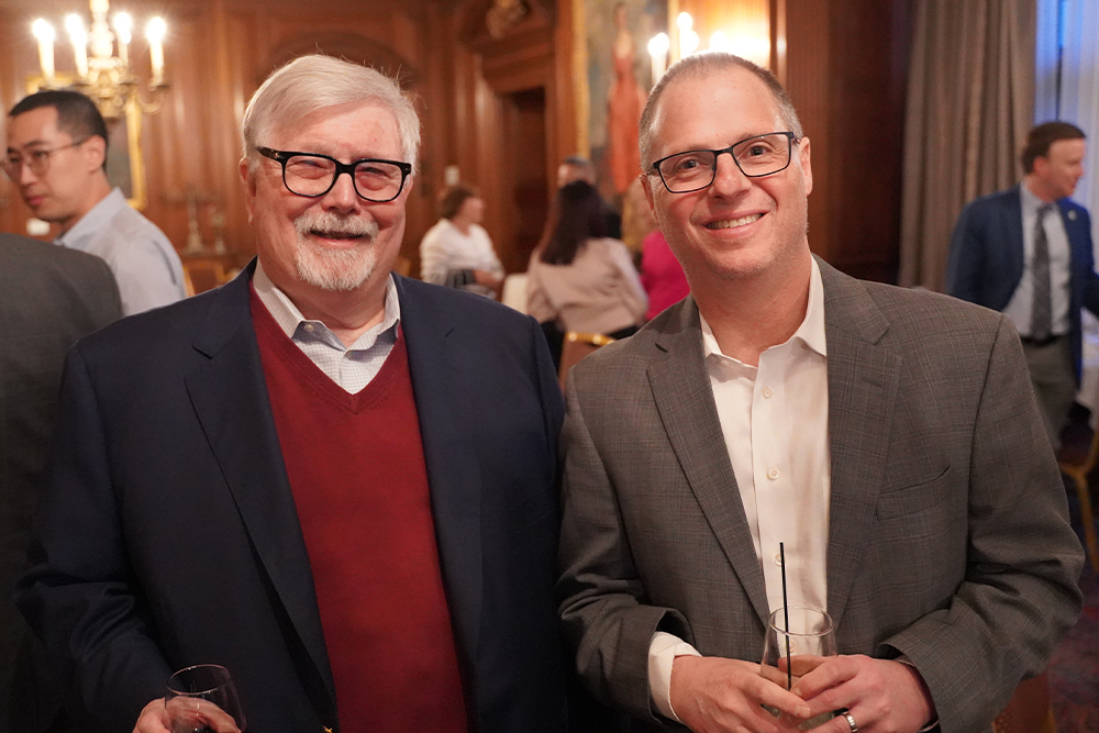 An image of PRISM mentors at the dinner event