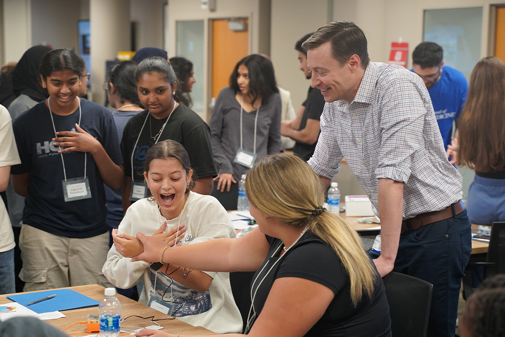 An image of students at CampMED