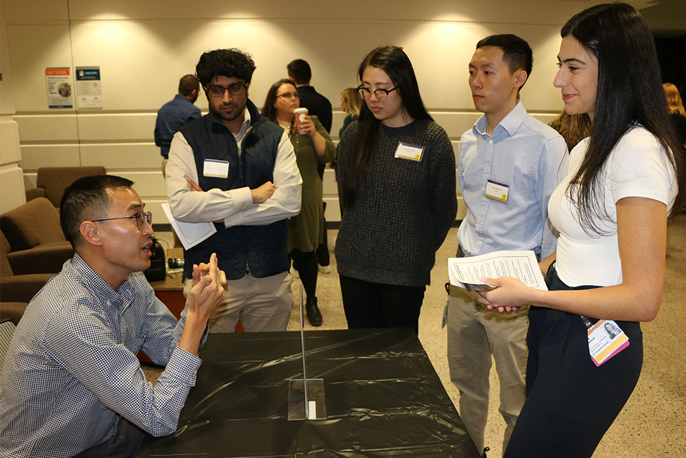 An image from the speed-dating event