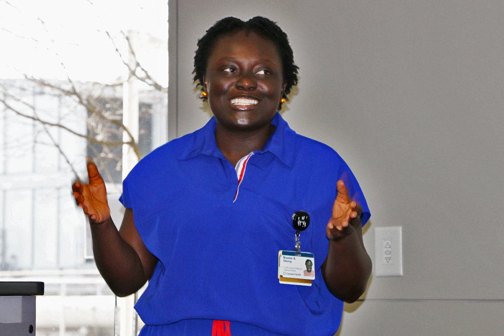 Maame Obeng during her presentation