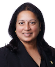 A headshot of Bhavani Koneru