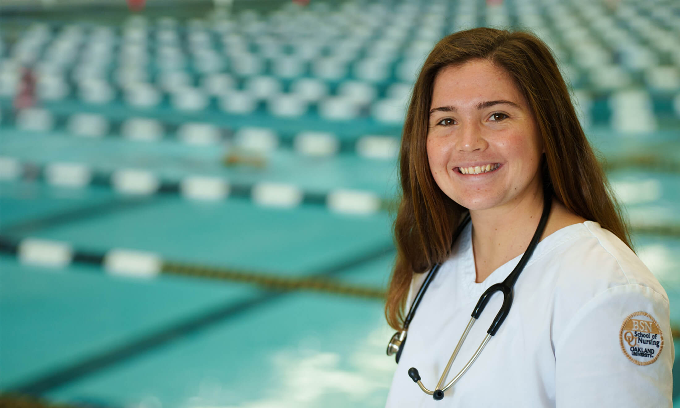 Jillian, BSN Student smiles at the camera.