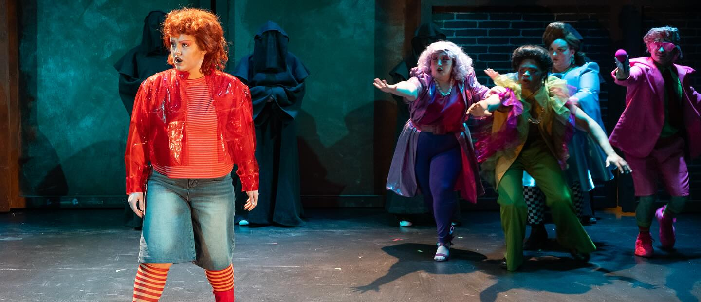 Actors in a play on stage